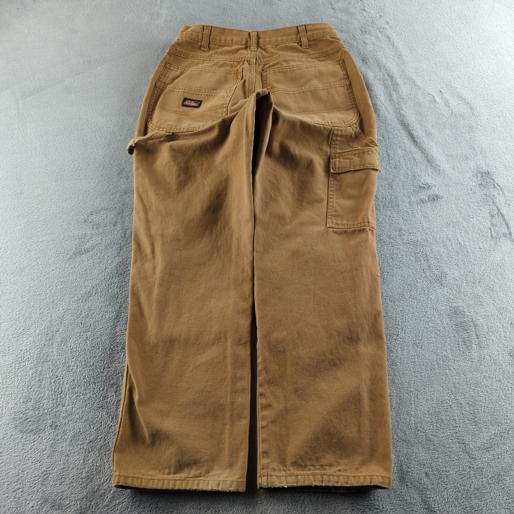 Dickies Carpenter Pants‎ Mens Fits 28x28 Tan Brown Faded Relaxed Workwear Duck